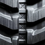 400x72.5x74 Directional Rubber Track - Tread Close-Up
